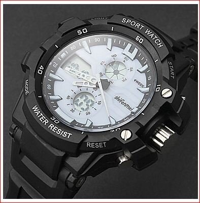 Unisex Multi-beweging Rubber analoog-digitaal polshorloge 00696512