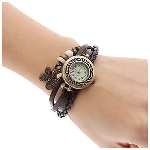 Schadelijk twee weken Schurk nieuwe mode dames lederen horloge met armband w030 - EE-Store.nl